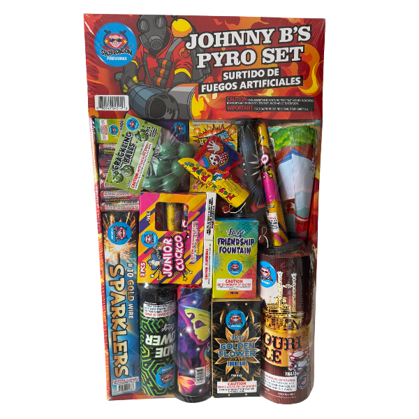 Johnny B's Pyro Set (S&S) – Tray of Novelties and Fountains!